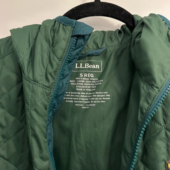 LLBean Pullover micro puff jacket, Size: S, color: green - Picture 2 of 4